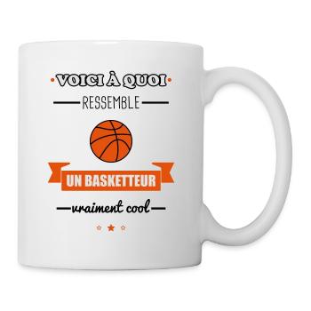 Basketteur vraiment cool,basket,basketball - Mug blanc - blanc - Droite