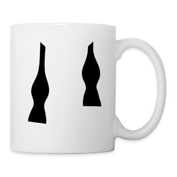 Bow Tie Un-done - Mug - white - Right