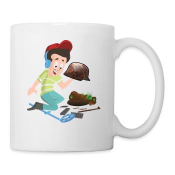 Militaria Sondler Schatzsuche nach WW2 Relikten - Tasse - Weiß - Rechts