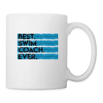 Perfekte Geschenkidee für einen Schwimmtrainer - Tasse - Weiß - Rechts