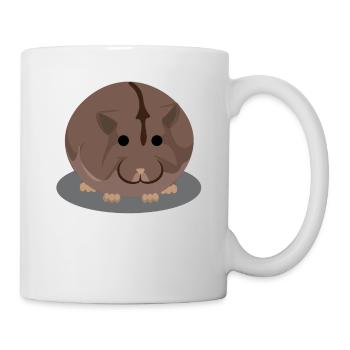 Brown chubby hamster - Mug - white - Right