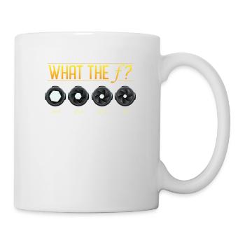 What the f? Photographer aperture - Mug - white - Right