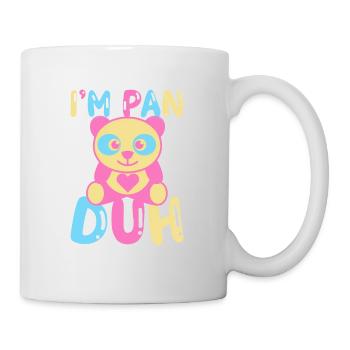 I'm Pan Duh Pansexual Panda Bi Pride LGBT Gift - Mug - white - Right
