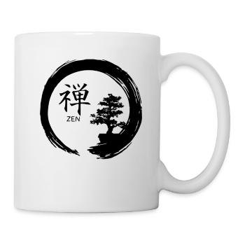 Libérez votre stress avec un style de vie ZEN - Mug blanc - blanc - Droite