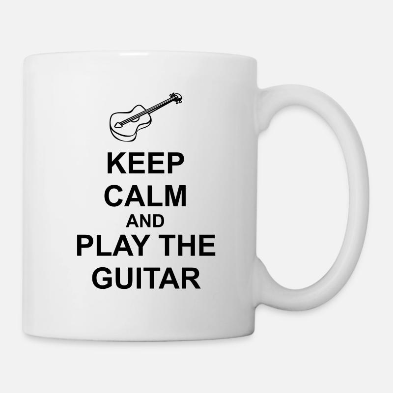 play the guitar gitarrist Geschenk Gitarre spielen - Tasse - Weiß