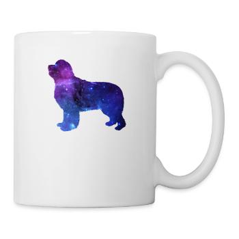 Cadeau Chien Terre-Neuve Galaxy Universe - Mug blanc - blanc - Droite