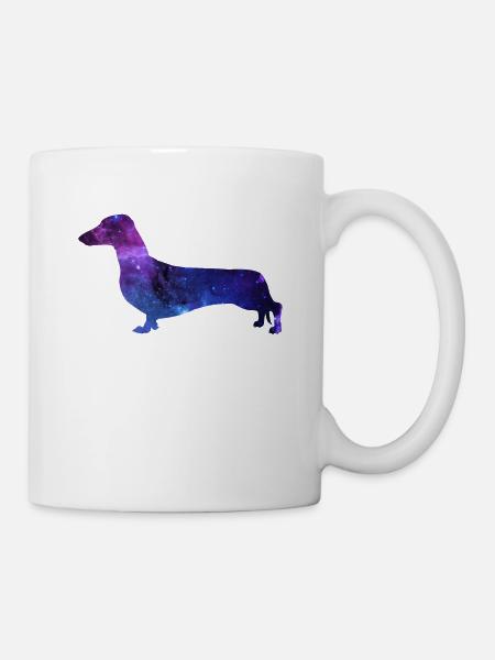 Dachshund Galaxy Dog Gift - Mug - white