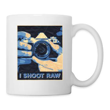I shoot Raw - Tasse - Weiß - Rechts