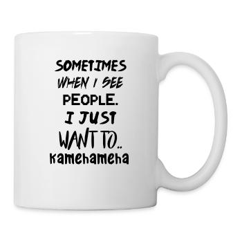 Kamehameha! Meme - Tasse - Weiß - Rechts