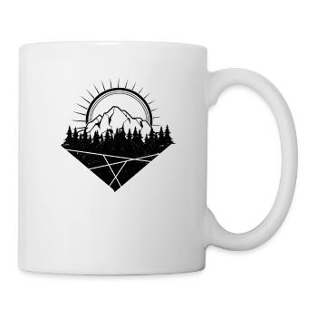 Mountain forest sun - Mug - white - Right
