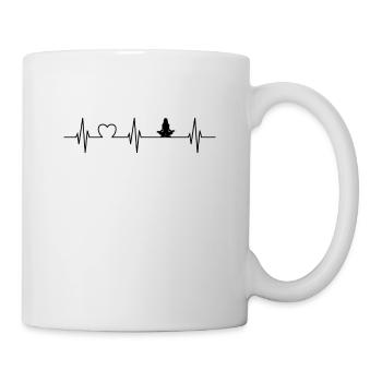 Rythme du yoga om - Mug blanc - blanc - Droite