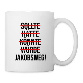 Chemin de Saint-Jacques Pèlerins Don Pèlerinage - Mug blanc - blanc - Droite