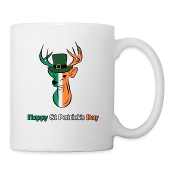Stag - St. Patrick's Day Design - Mug - white - Right