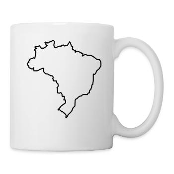 Brésil / / Coupe du Monde 2014 / / Football - Mug blanc - blanc - Droite