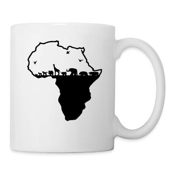 Afrika - Tasse - Weiß - Rechts