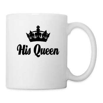 Partnershirt His Queen - Valentinstag's Geschenk - Tasse - Weiß - Rechts