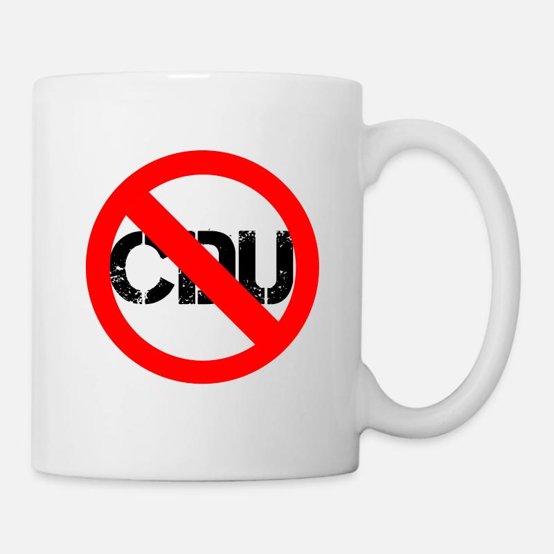 #NieMehrCDU - Tasse - Weiß