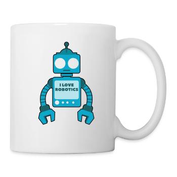 Roboter Spruch - Tasse - Weiß - Rechts