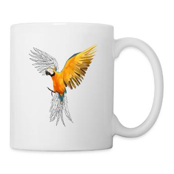 Papagei - Tasse - Weiß - Rechts