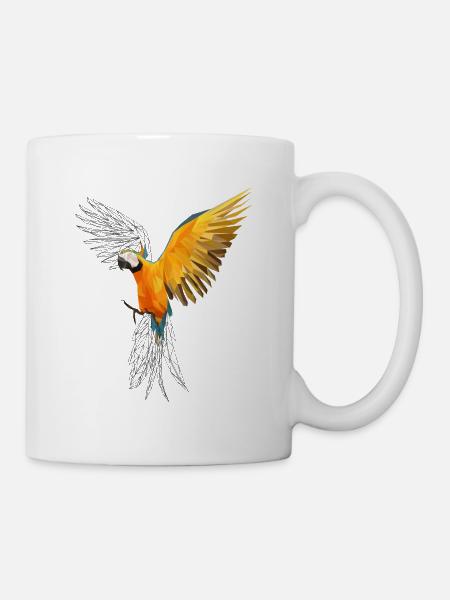 Papagei - Tasse - Weiß