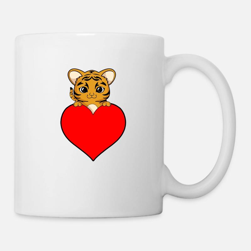 I love tigers - Mug - white