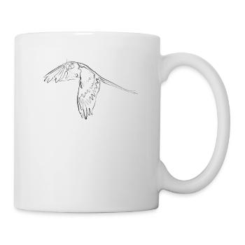 Parrot - one line draawing - Mug - white - Right