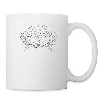 Cancer - one line drawing - Mug - white - Right