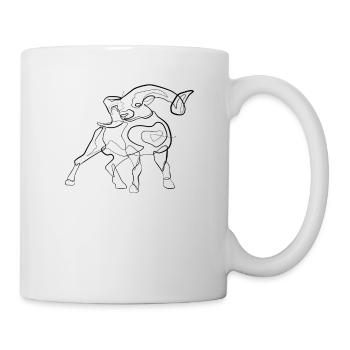 Aries - one line drawing - Mug - white - Right