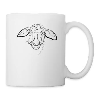 Shepherd Sheep - one line drawing - Mug - white - Right