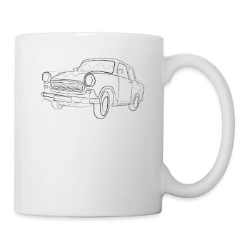 Oldtimer Auto - Tasse - Weiß - Rechts