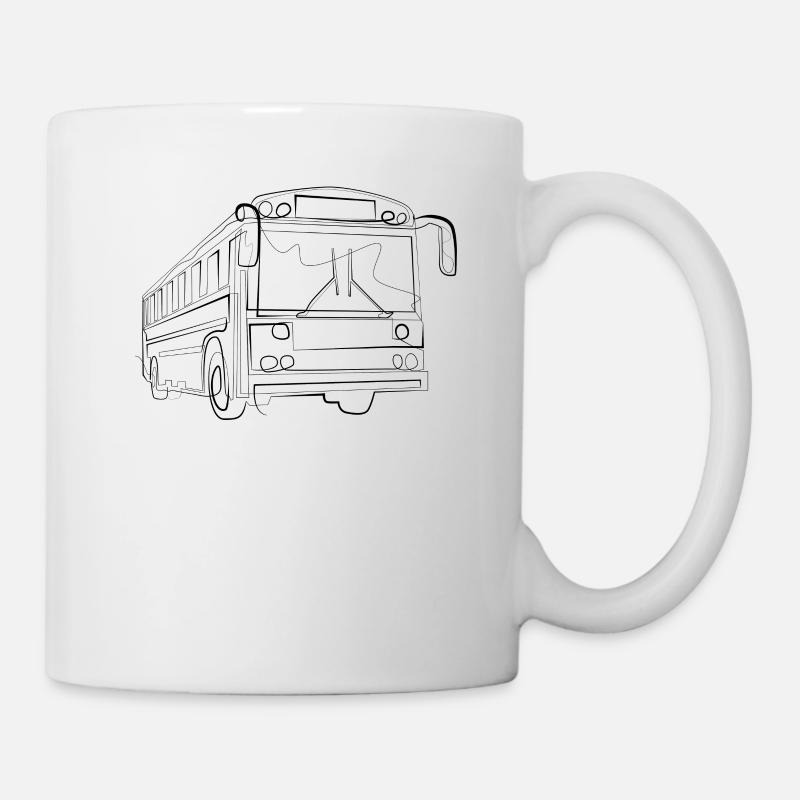 Busfahrer Bus - Tasse - Weiß