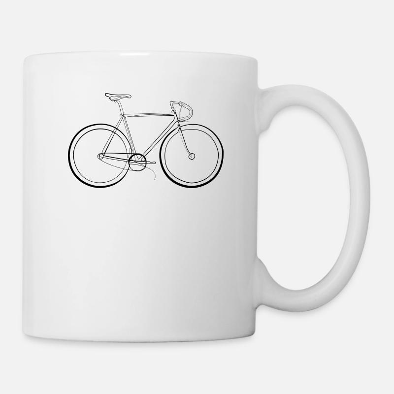Rennrad Radsport - Tasse - Weiß
