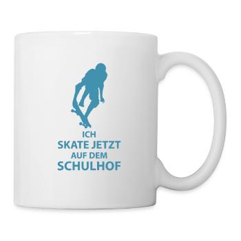 Skateboard Einschulung - Tasse - Weiß - Rechts