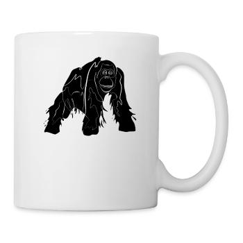 Singe orang-outan - Mug blanc - blanc - Droite