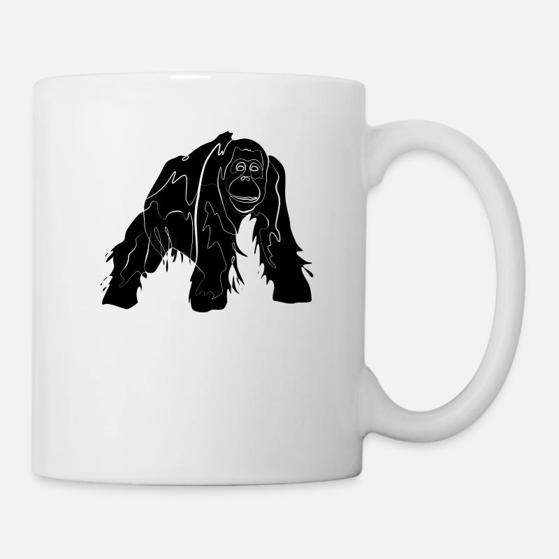 Singe orang-outan - Mug blanc - blanc