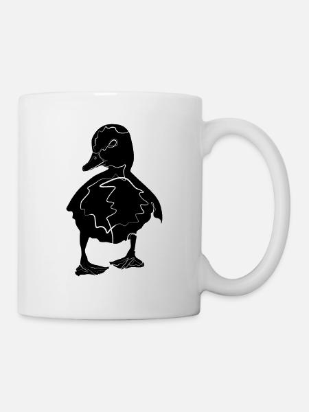 Baby Ente Entchen - Tasse - Weiß