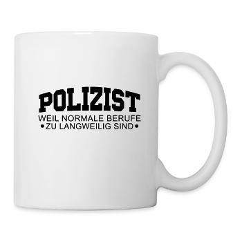 Polizist - Tasse - Weiß - Rechts