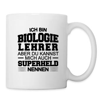 Biologie Lehrer - Tasse - Weiß - Rechts