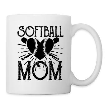 Fan de l'entraîneur de Softball Citations drôles - Mug blanc - blanc - Droite