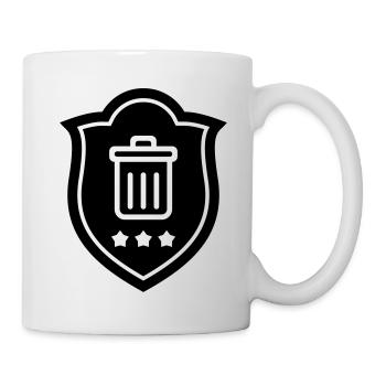Müllmann / Müllarbeiter / Müllwerker / Müllabfuhr - Tasse - Weiß - Rechts
