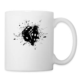 Würfel - Tasse - Weiß - Rechts