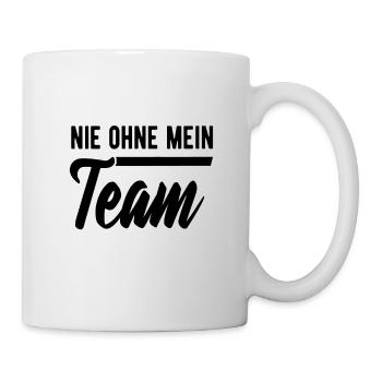 Mein Team - Tasse - Weiß - Rechts