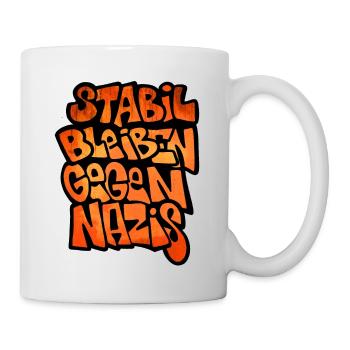 Restez stable contre les nazis - Mug blanc - blanc - Droite