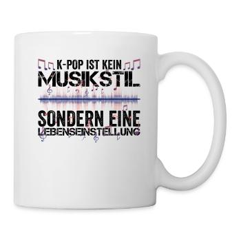 Kpop K-Pop K Pop Spruch Geschenk Musik Lustig - Tasse - Weiß - Rechts