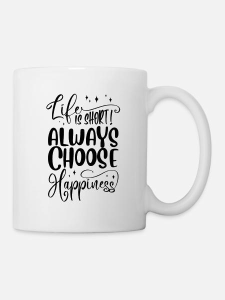 Lebensmotto Motivation - Tasse - Weiß