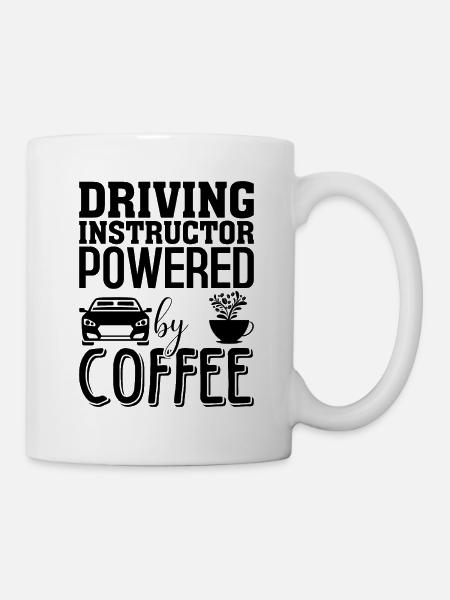 Instructeur de conduite disant Permis de conduire cadeau drôle - Mug blanc - blanc