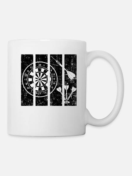 jeu de fléchettes - Mug blanc - blanc