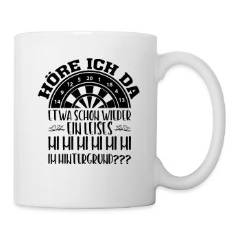 Darts Dart Dartpfeil Geschenkidee - Tasse - Weiß - Rechts