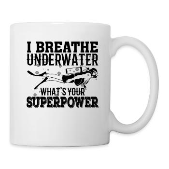 Taucher Tauchen - Tasse - Weiß - Rechts