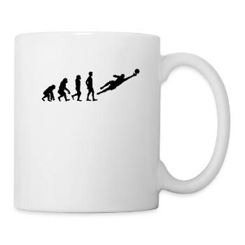 Torwart - Tasse - Weiß - Rechts